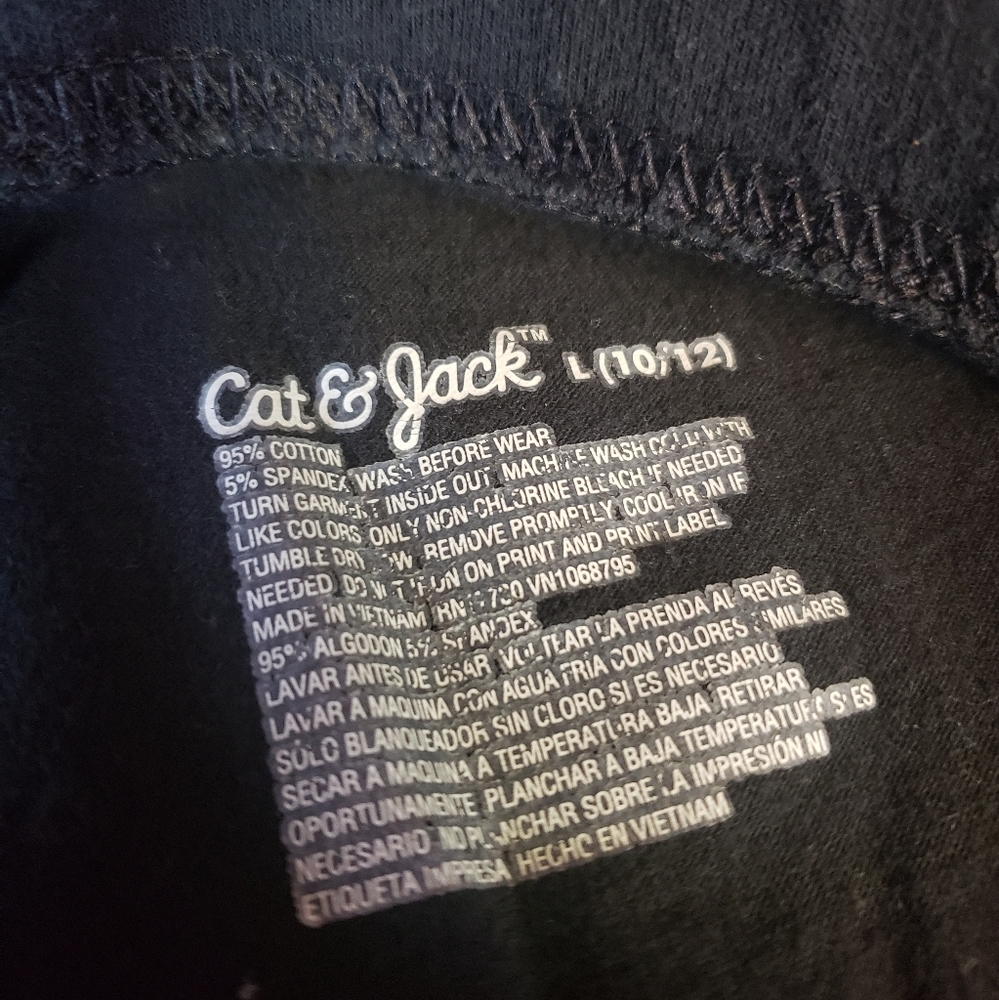 Black leggings with sparkles on it